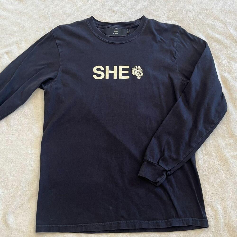 SHE by Darc Sport Women's Black Long Sleeve T-Shirt Small